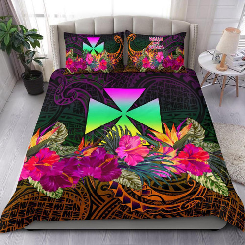 Wallis And Futuna Bedding Set - Summer Hibiscus 1