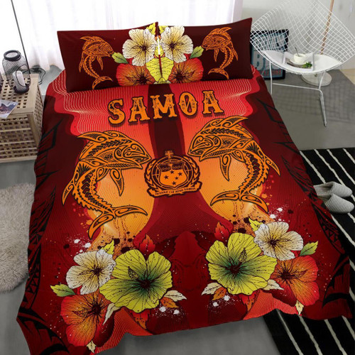 Samoa Bedding Sets - Tribal Tuna Fish 1
