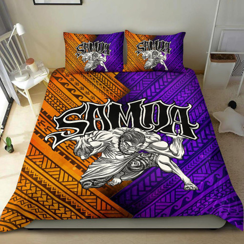 Samoa Bedding Set - Warrior Style Polynesian Patterns 1