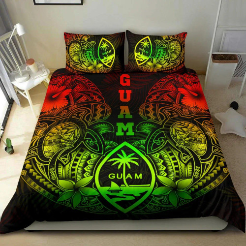 Polynesian Bedding Set - Guam Duvet Cover Sets - Reggae Turtle Homeland 1