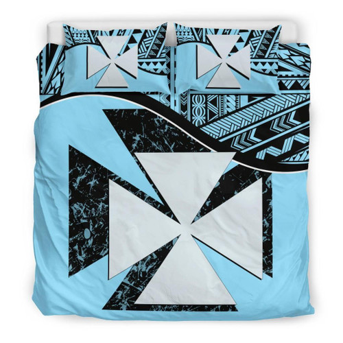Wallis And Futuna Duvet Cover Set - Wallis And Futuna Coat Of Arms Blue 1