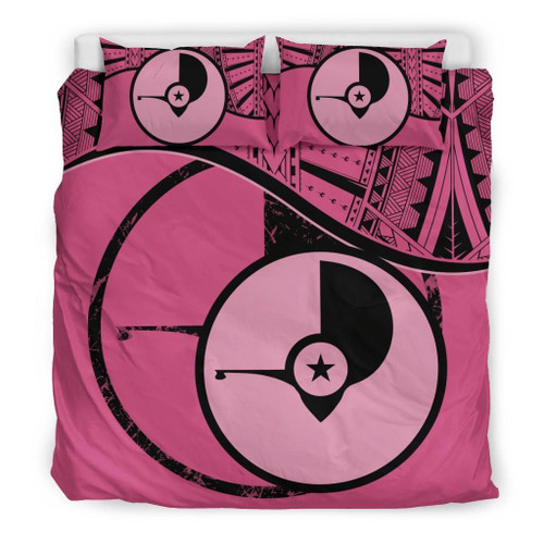 Polynesian Duvet Cover Set - Yap Bedding Set Pink 1