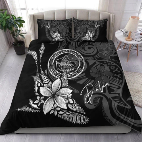 Palau Bedding Set - Fish With Plumeria Flowers Style 1