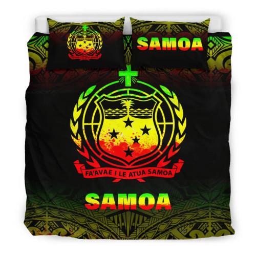 Samoa Duvet Cover Set - Reggae Fog Style 1