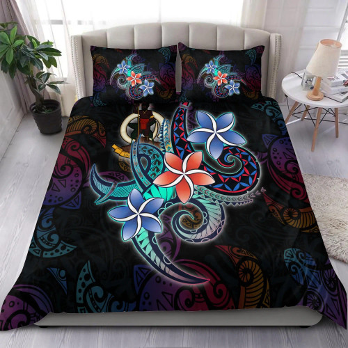 Vanuatu Bedding Set - Plumeria Flowers Style 1