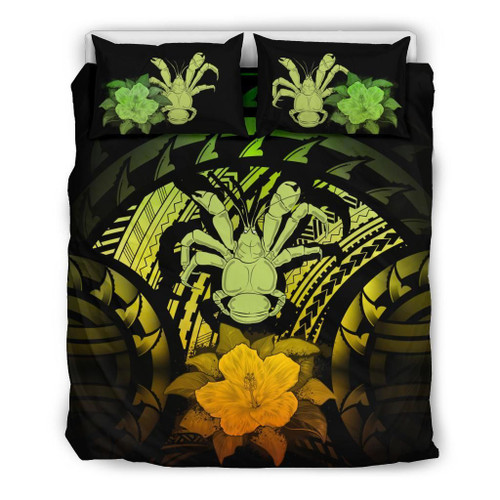 Niue Duvet Cover Set - Coconut Crab & Reggae Hibiscus 1