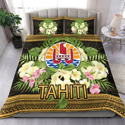 Tahiti Bedding Set - Polynesian Gold Patterns Collection 1
