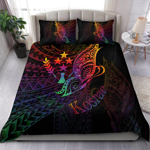 Kosrae State Bedding Set - Butterfly Polynesian Style 1