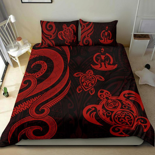 Vanuatu Bedding Set - Red Tentacle Turtle 1
