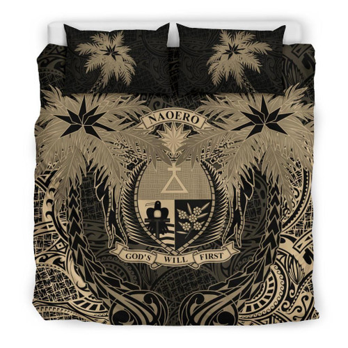 Nauru Duvet Cover Set - Nauru Coat Of Arms Coconut (Duvet Cover) 1