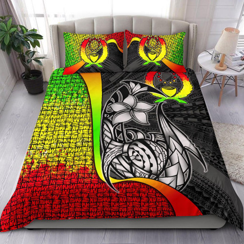 Pohnpei Micronesian Bedding Set Reggae - Turtle With Hook 1