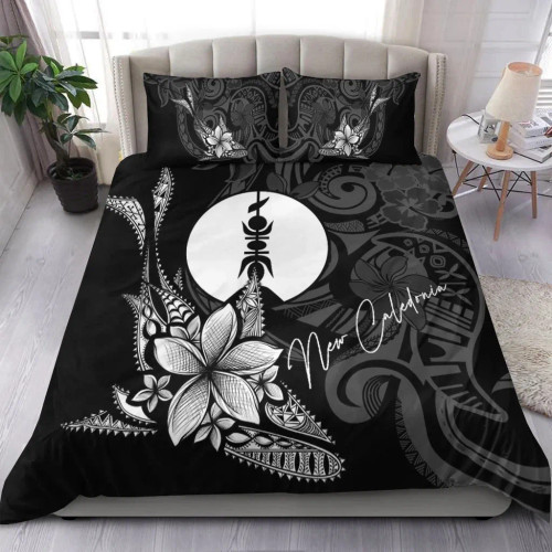 New Caledonia Bedding Set - Fish With Plumeria Flowers Style 1