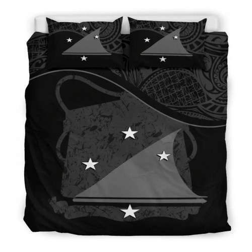 Tahiti Duvet Cover Set - Tahiti Flag Black 1
