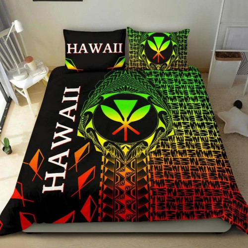 Hawaii Bedding Set - Kanaka Maoli Rocket Style (Reggae) 1