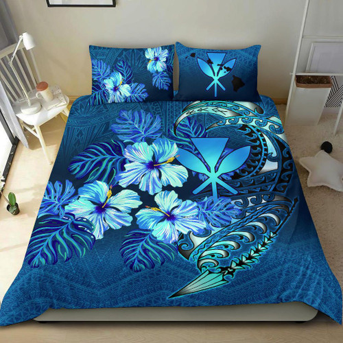 Polynesian Bedding Set - Hawaii Duvet Cover Set - King Kamehameha Koa Spear 1