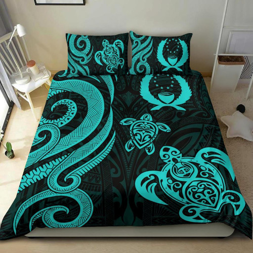 Pohnpei Micronesian Bedding Set - Tentacle Turtle 1