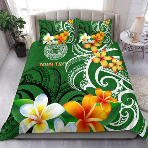 [Custom] American Samoa Personalised Bedding Set - American Samoan Spirit Green 1