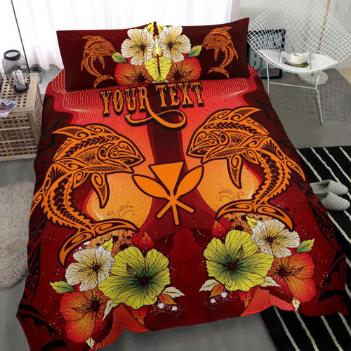 Hawaii Custom Personalised Bedding Sets - Tribal Tuna Fish 1