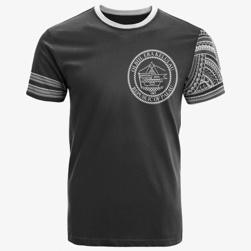 Palau T-Shirt - Grey Color Simple Style 1