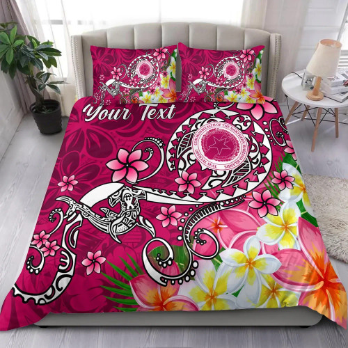 CNMI (Custom Personalised) Bedding Set - Turtle Plumeria (Pink) 1