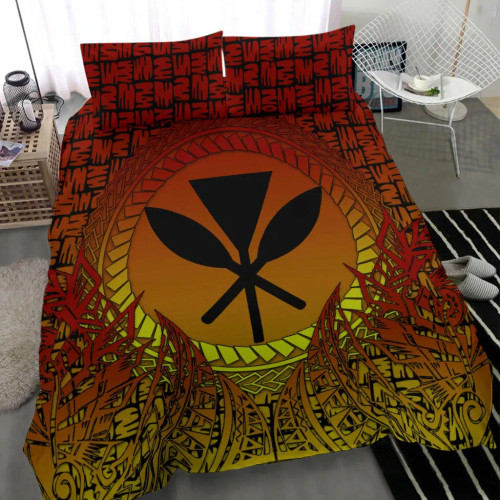 Hawaii Bedding Set - Polynesian Circle Pattern 1