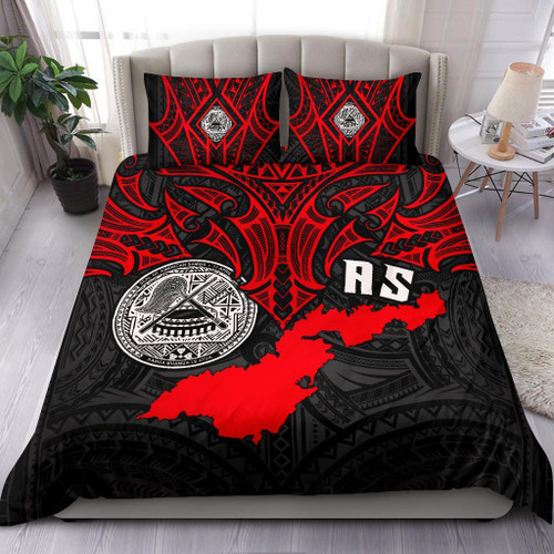 Polynesian Bedding Set - American Samoa Duvet Cover - Whale Tail 1