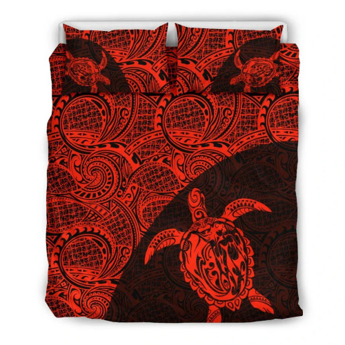 Turtle Mermaid Polynesian Duvet Cover Set 01 1