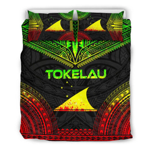 Tokelau Polynesian Chief Duvet Cover Set - Reggae Version 1