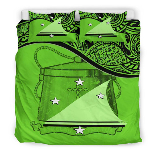 Tokelau Duvet Cover Set - Tokelau Coat Of Arms Green 1