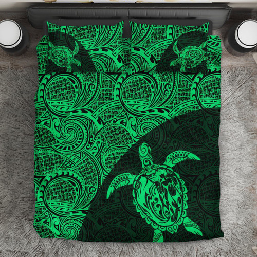 Turtle Mermaid Polynesian Duvet Cover Set 04 1