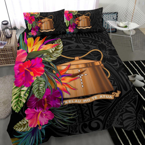 Tokelau Bedding Set - Polynesian Hibiscus Pattern 1