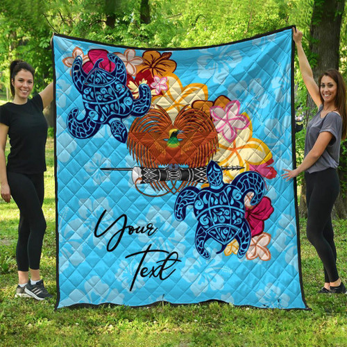 Papua New Guinea Custom Personalised Premium Quilt - Tropical Style 1