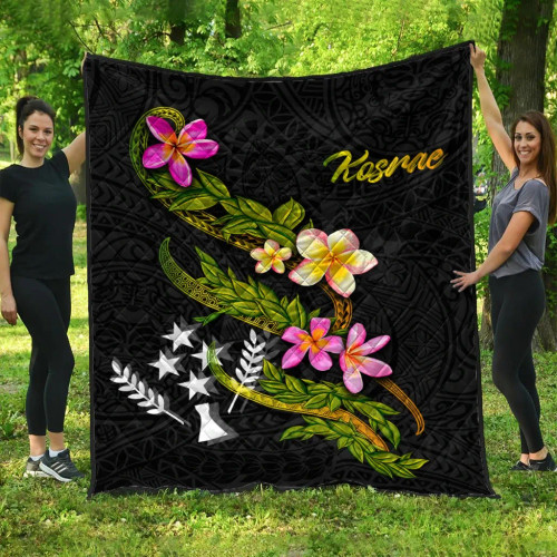 Kosrae Polynesian Quilt - Plumeria Tribal 1