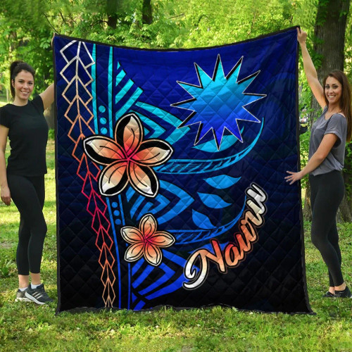 Nauru Premium Quilt - Vintage Tribal Mountain 1