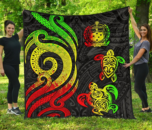 Samoa Premium Quilt - Reggae Tentacle Turtle 1