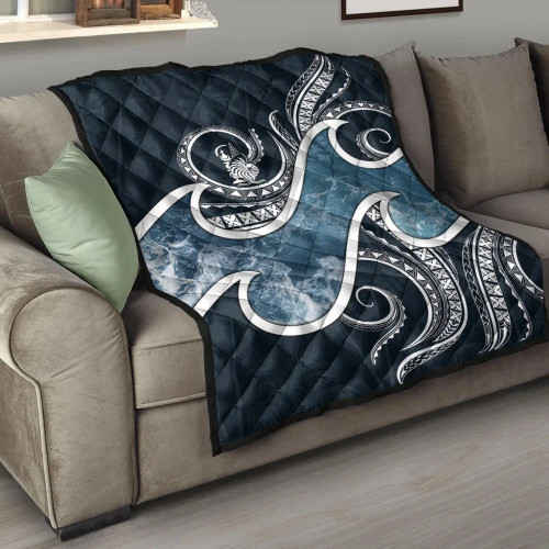 New Caledonia Polynesian Premium Quilt - Ocean Style 1