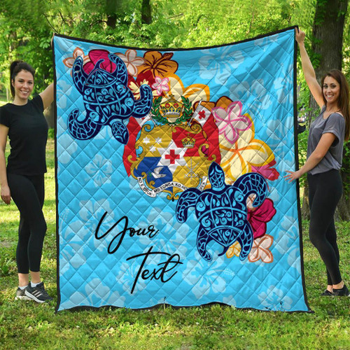 Tonga Custom Personalised Premium Quilt - Tropical Style 1
