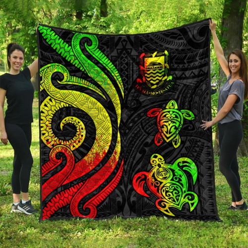 Tuvalu Premium Quilt - Reggae Tentacle Turtle 1