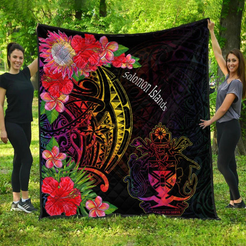 Solomon Islands Premium Quilt - Tropical Hippie Style 1