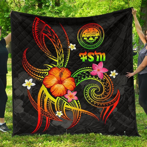 Federated States of Micronesia Polynesian Premium Quilt - Legend of FSM (Reggae) 1