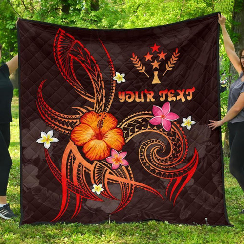 Kosrae Polynesian Personalised Premium Quilt - Legend of Kosrae (Red) 1