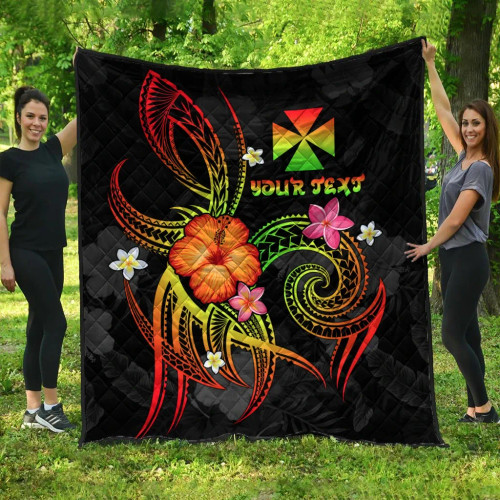 Wallis and Futuna Polynesian Personalised Premium Quilt - Legend of Wallis and Futuna (Reggae) 9