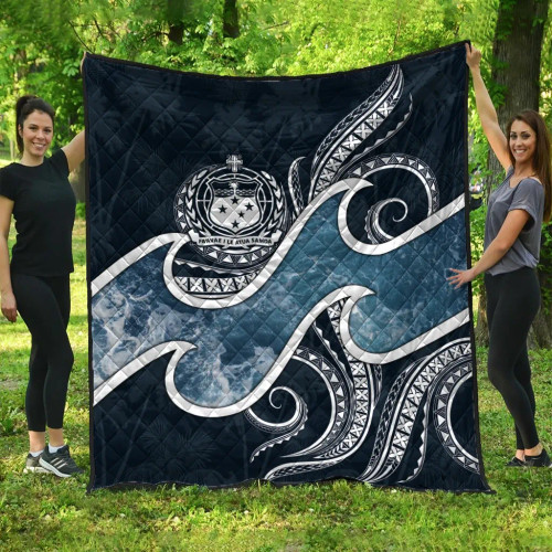 Samoa Polynesian Premium Quilt - Ocean Style 2