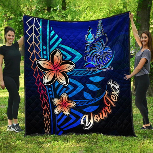 New Caledonia Custom Personalised Premium Quilt - Vintage Tribal Mountain 1