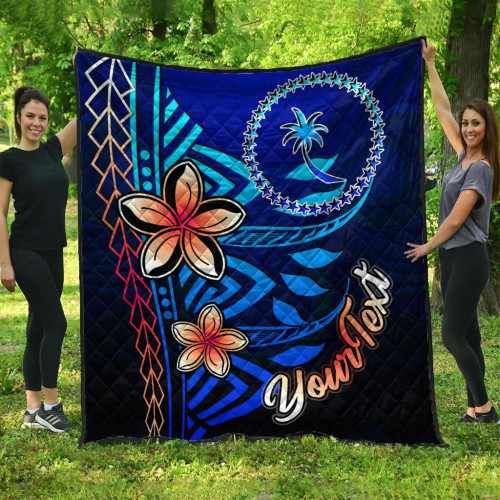 Chuuk Custom Personalised Premium Quilt - Vintage Tribal Mountain 1