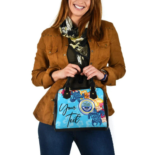 Federated States Of Micronesia Custom Personalised Shoulder Handbag -Tropical Style 1