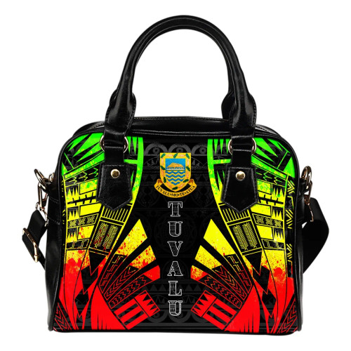 Tuvalu Shoulder Handbag - Polynesian Tattoo Reggae 1