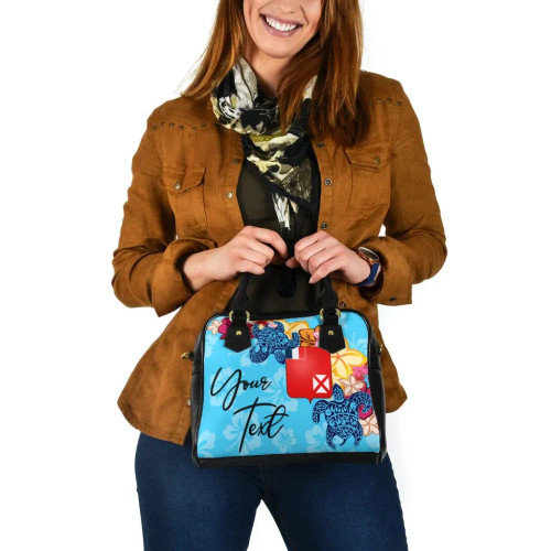 Wallis And Futuna Custom Personalised Shoulder Handbag -Tropical Style 1 Wallis And Futuna Custom Personalised Shoulder Handbag -Tropical Style 1