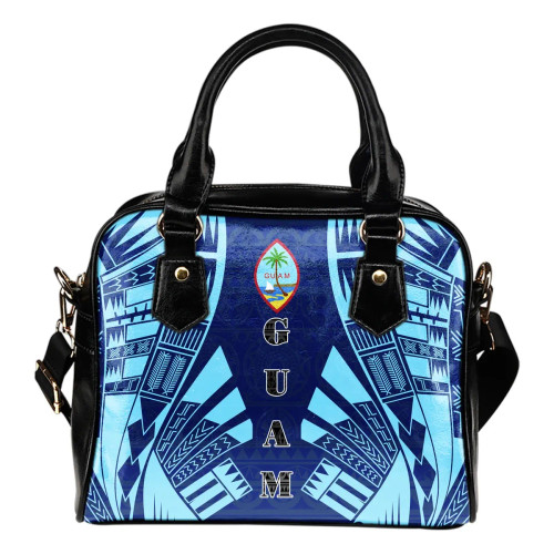 Guam Shoulder Handbag - Polynesian Tattoo Flag 1