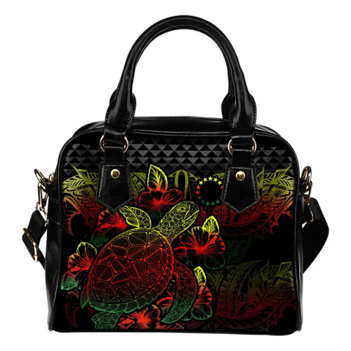 Cook Islands Polynesian Shoulder Handbag Turtle Hibiscus Reggae 1